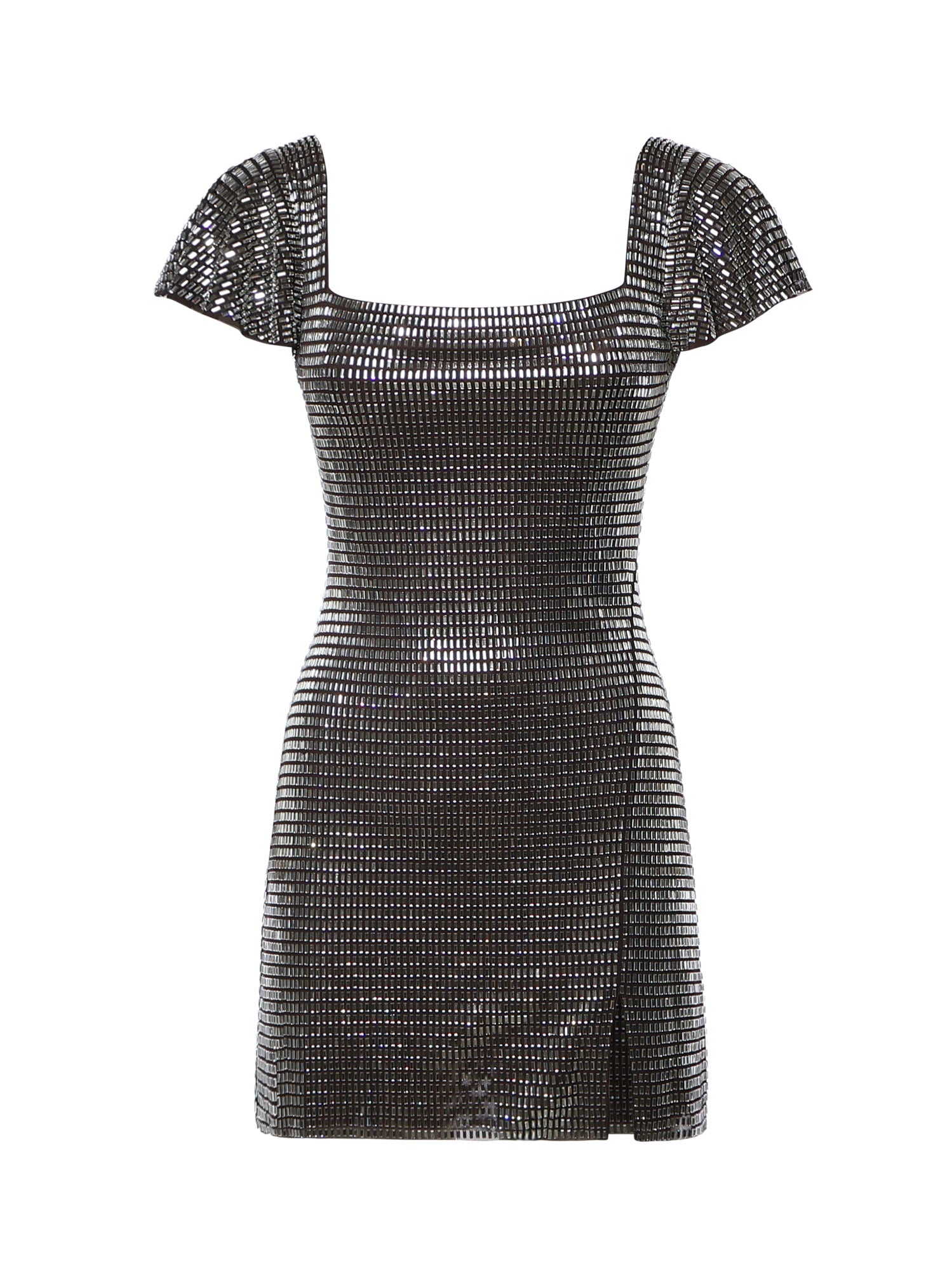 Abito corto con strass AW26165S GR SELF-PORTRAIT 