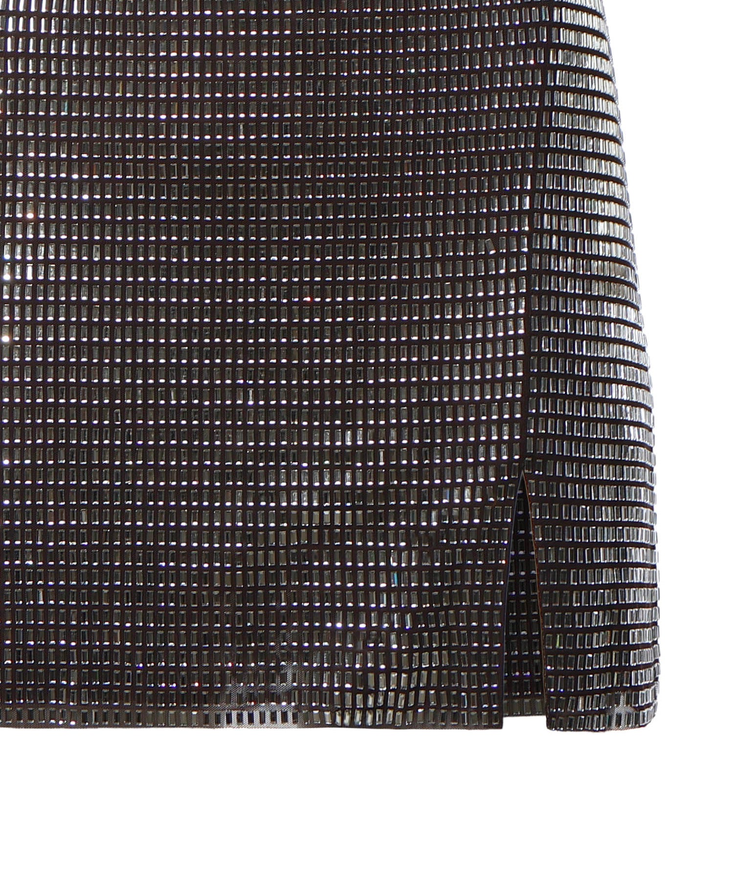 Abito corto con strass AW26165S GR SELF-PORTRAIT 