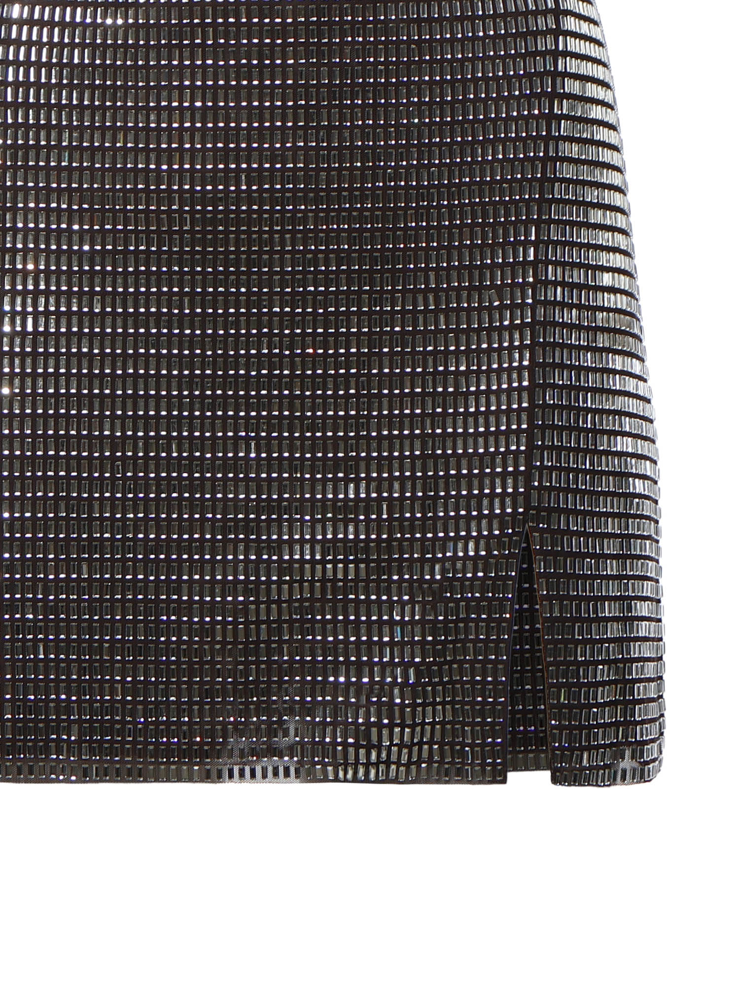 Abito corto con strass AW26165S GR SELF-PORTRAIT 