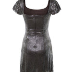 Abito corto con strass AW26165S GR SELF-PORTRAIT 