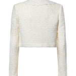 Giacca cropped in bouclé con pizzo PF26002J C SELF-PORTRAIT 