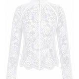 Blusa in pizzo PF26032TA W SELF-PORTRAIT 