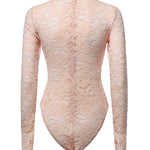 Body in pizzo floreale PF26138BS BG SELF-PORTRAIT 