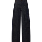 Jeans cargo in denim PF26831P BL SELF-PORTRAIT 