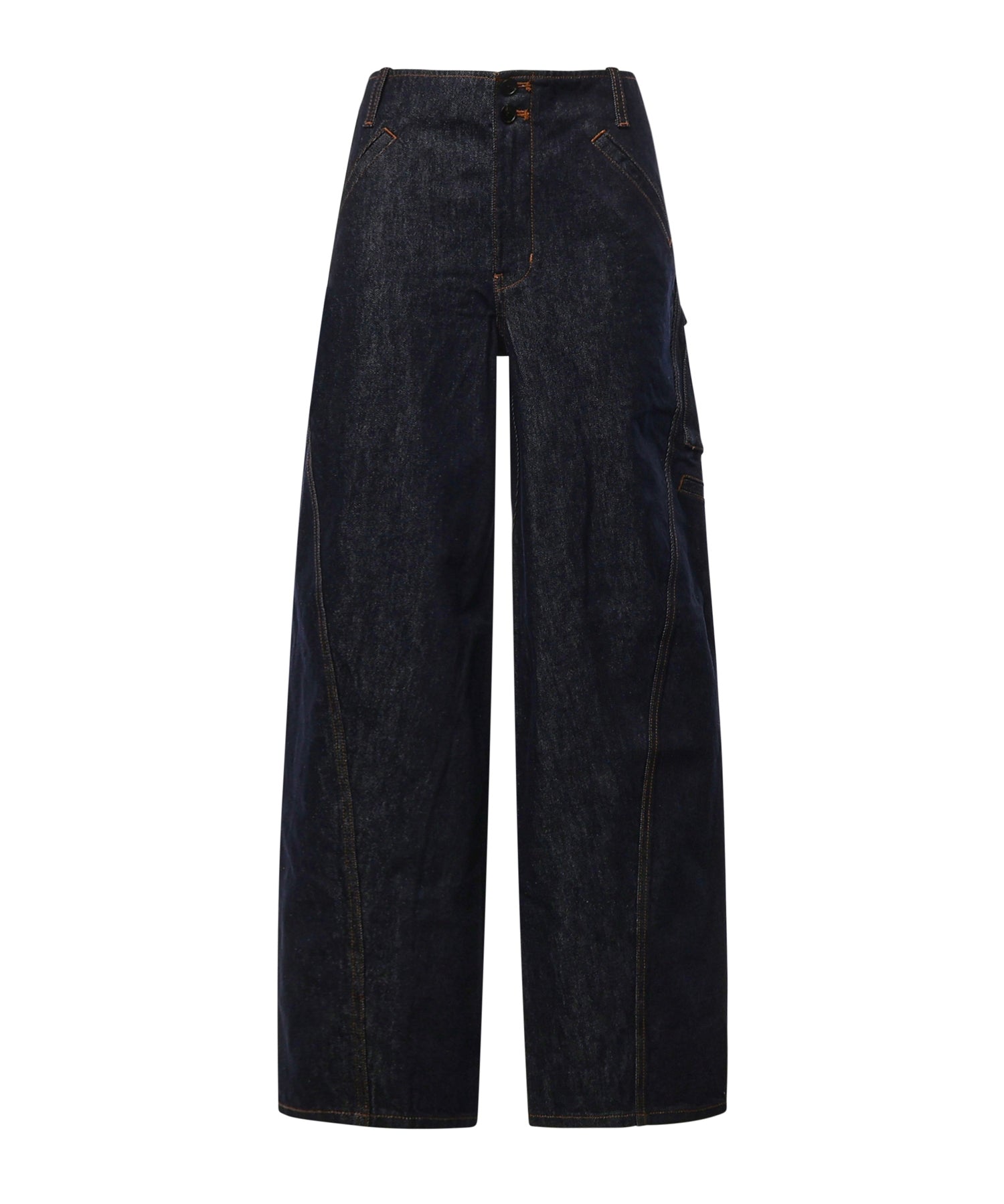 Jeans cargo in denim PF26831P BL SELF-PORTRAIT 