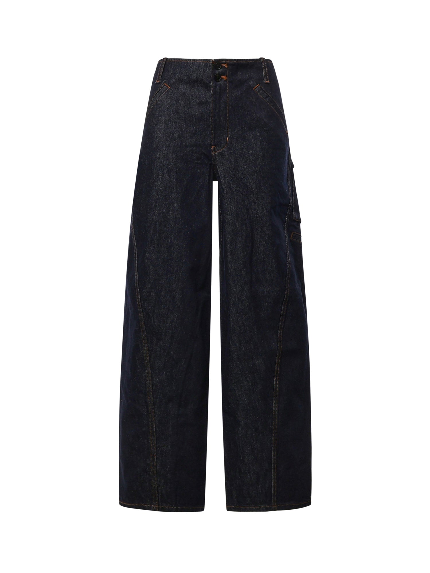 Jeans cargo in denim PF26831P BL SELF-PORTRAIT 