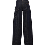 Jeans cargo in denim PF26831P BL SELF-PORTRAIT 