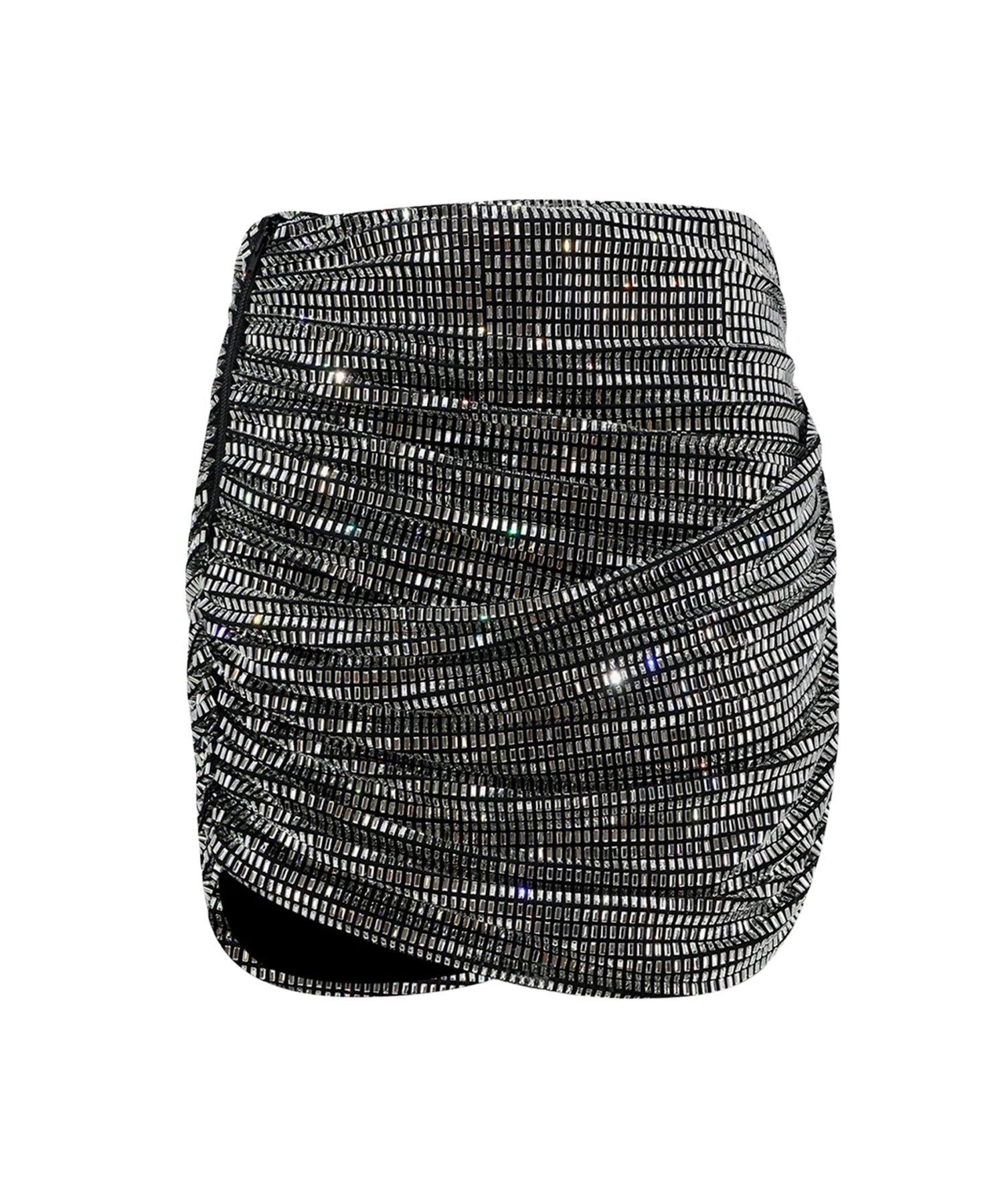 Minigonna con strass SC26009SK SL SELF-PORTRAIT 