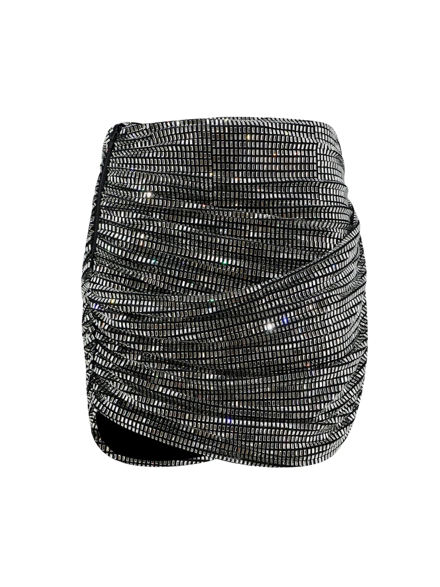 Minigonna con strass SC26009SK SL SELF-PORTRAIT 