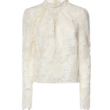 Top in pizzo con paillettes SC26052T C SELF-PORTRAIT 