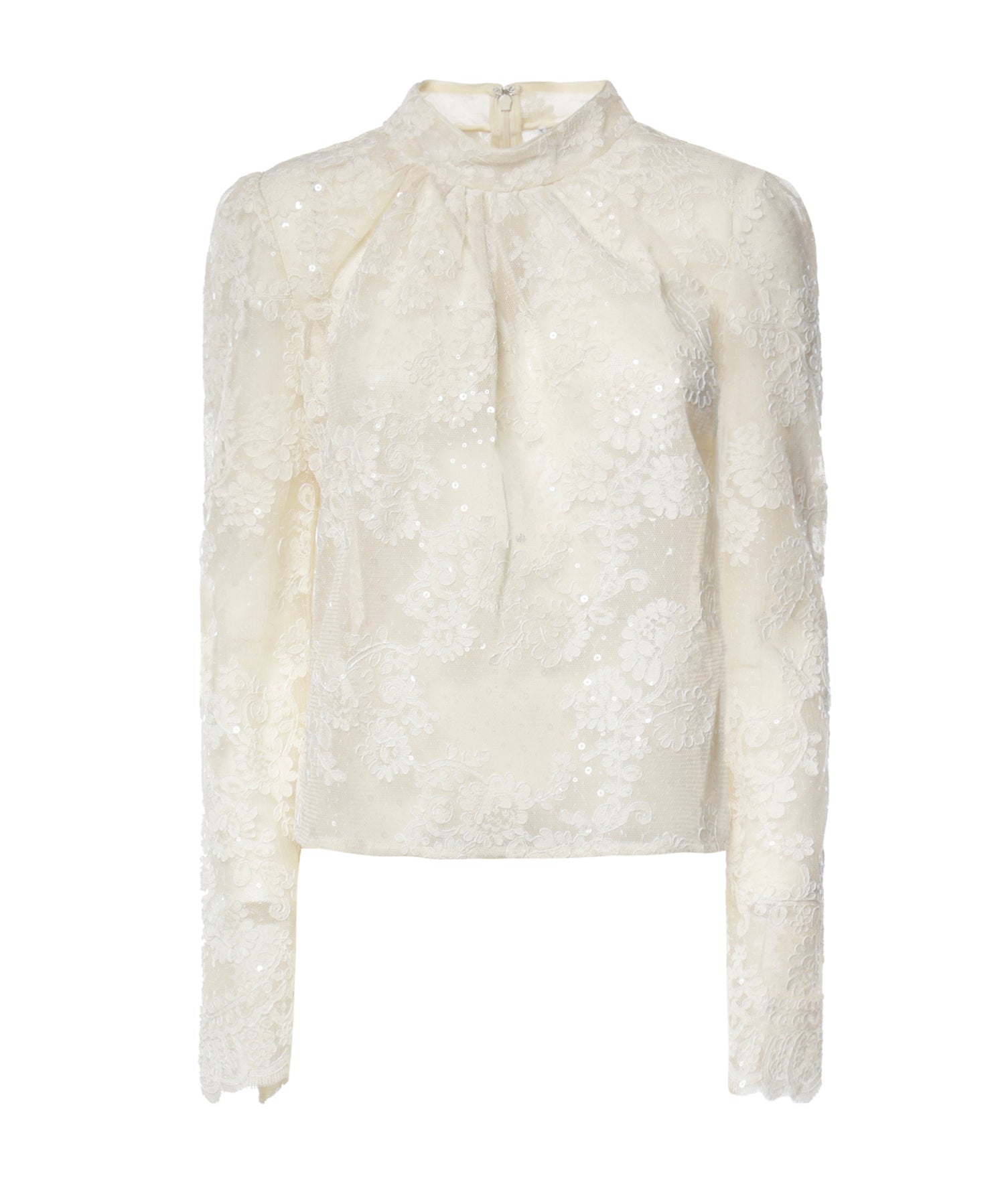Top in pizzo con paillettes SC26052T C SELF-PORTRAIT 