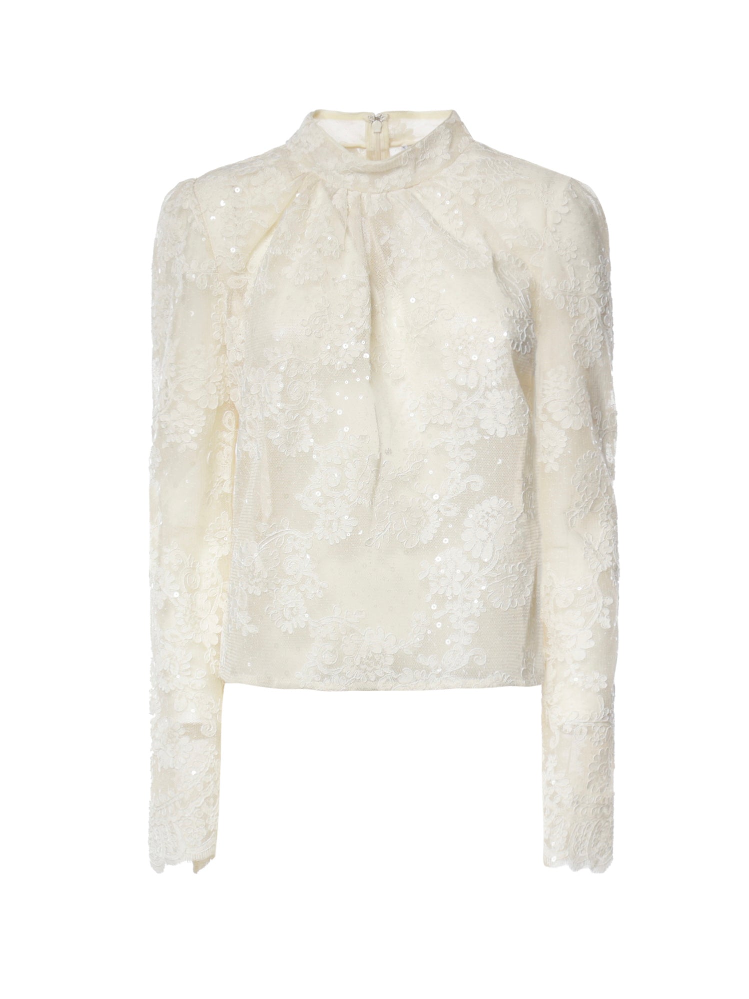 Top in pizzo con paillettes SC26052T C SELF-PORTRAIT 