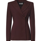 Blazer sartoriale in viscosa con cintura in pelle 2622046012600 003 SPORTMAX 
