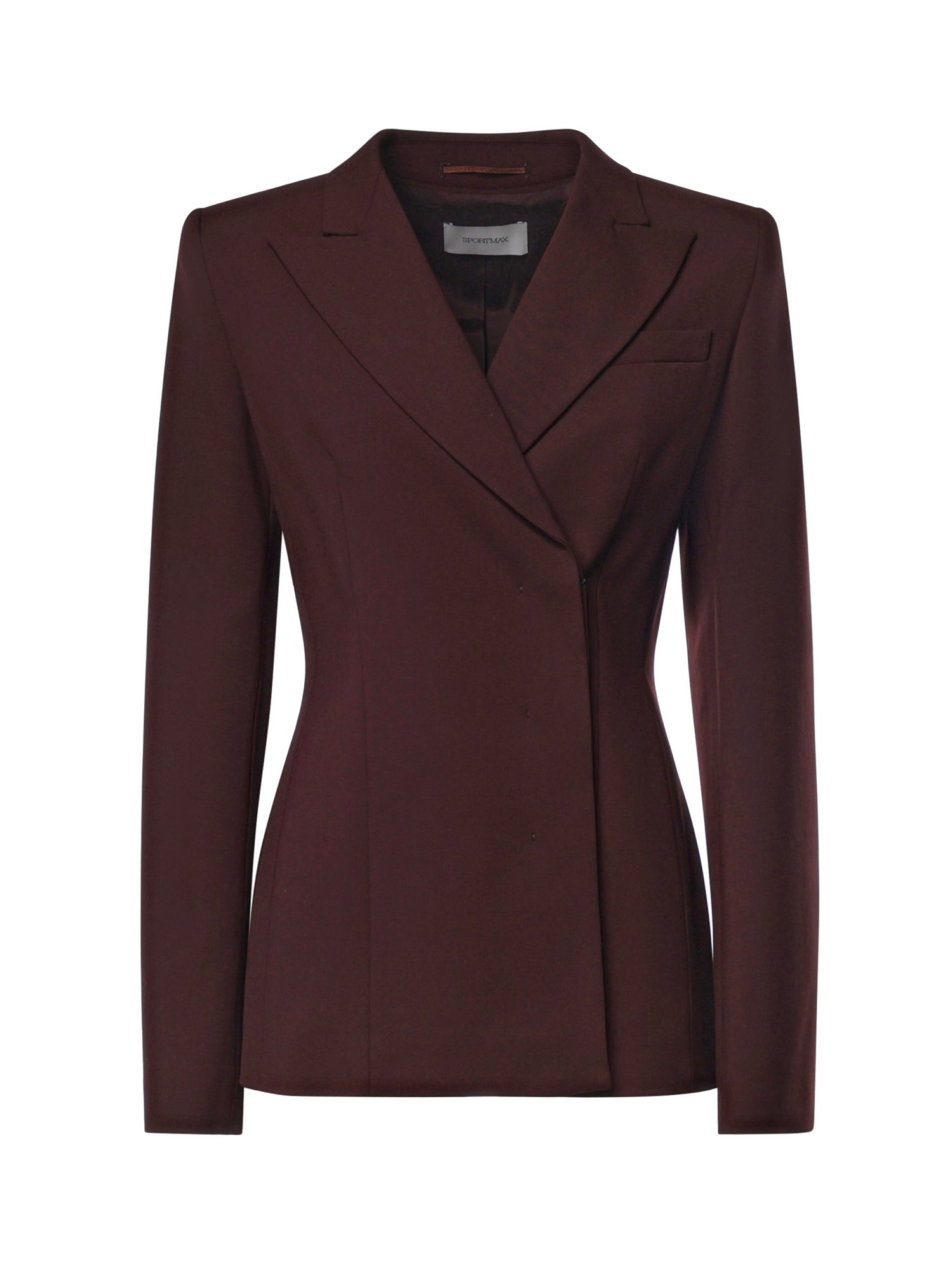 Blazer sartoriale in viscosa con cintura in pelle 2622046012600 003 SPORTMAX 
