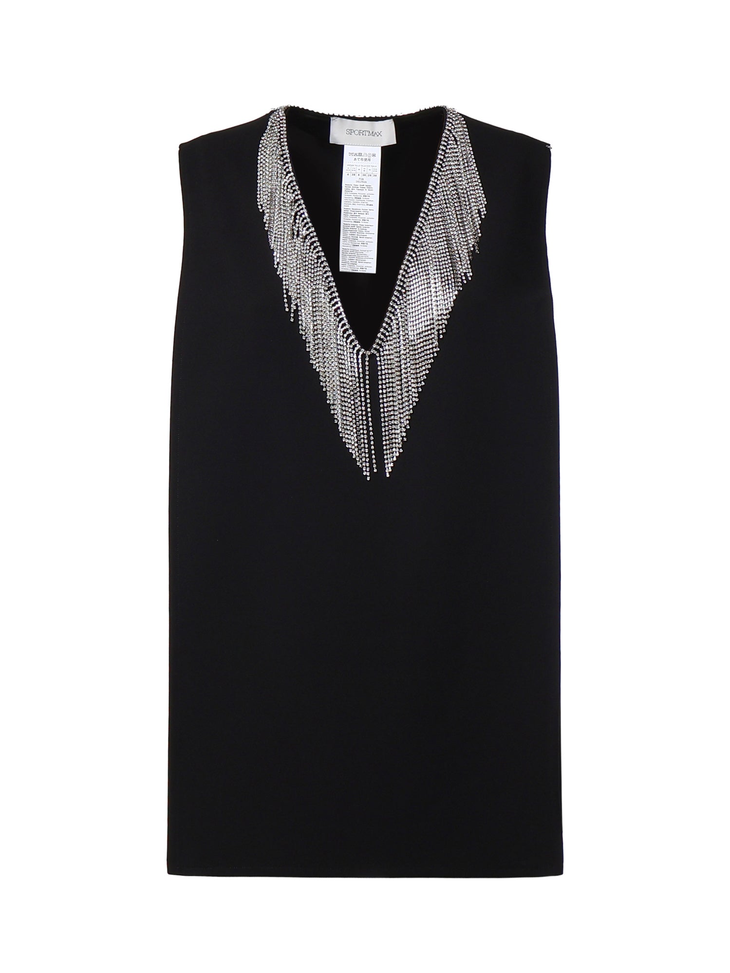 Top in cady con strass 2622166031600 003 SPORTMAX 