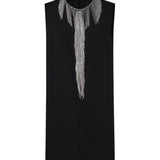 Mini abito smanicato in cady con strass 2622226081600 003 SPORTMAX 