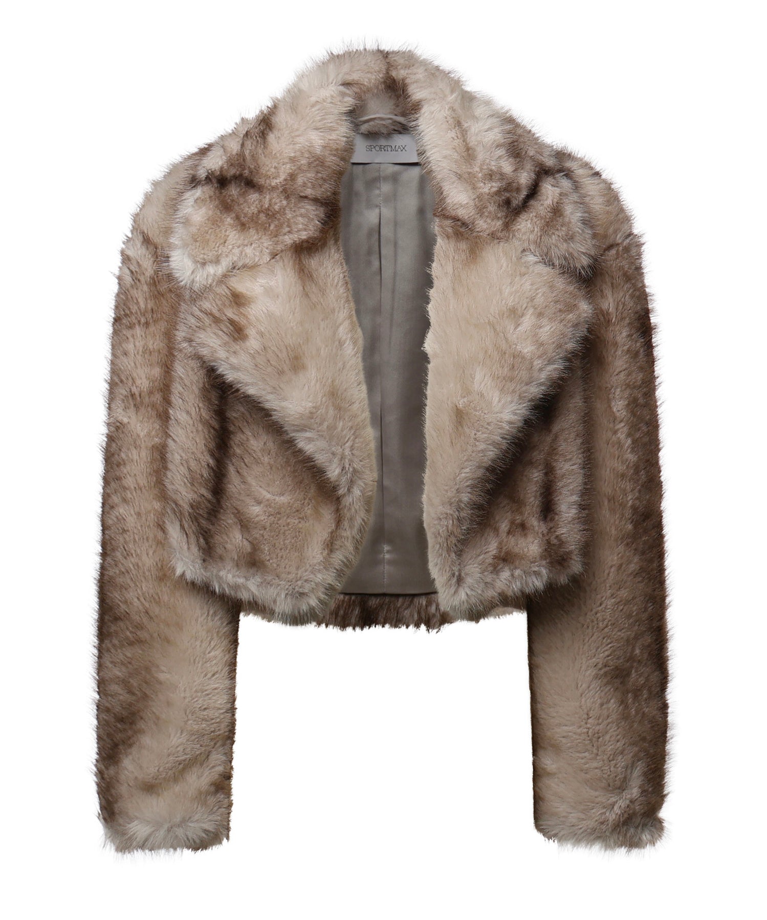 Giacchino cropped in jersey furry 2622456012600 002 SPORTMAX 
