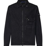 Overshirt in denim con logo L2S141200002 S0J32VJ902 STONE ISLAND 