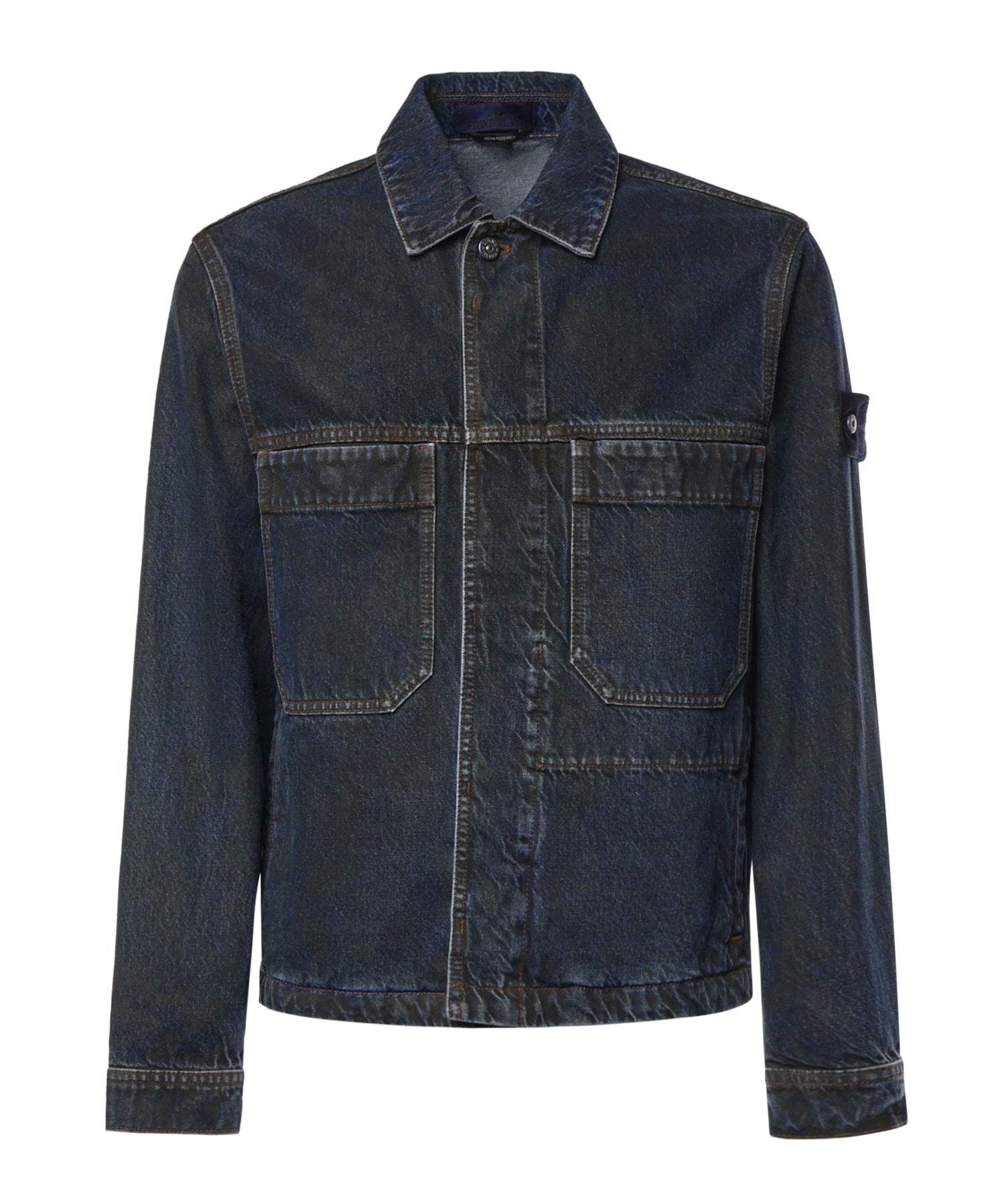 Coach jacket in denim con logo L2S144100006 S0J40VJ229 STONE ISLAND 