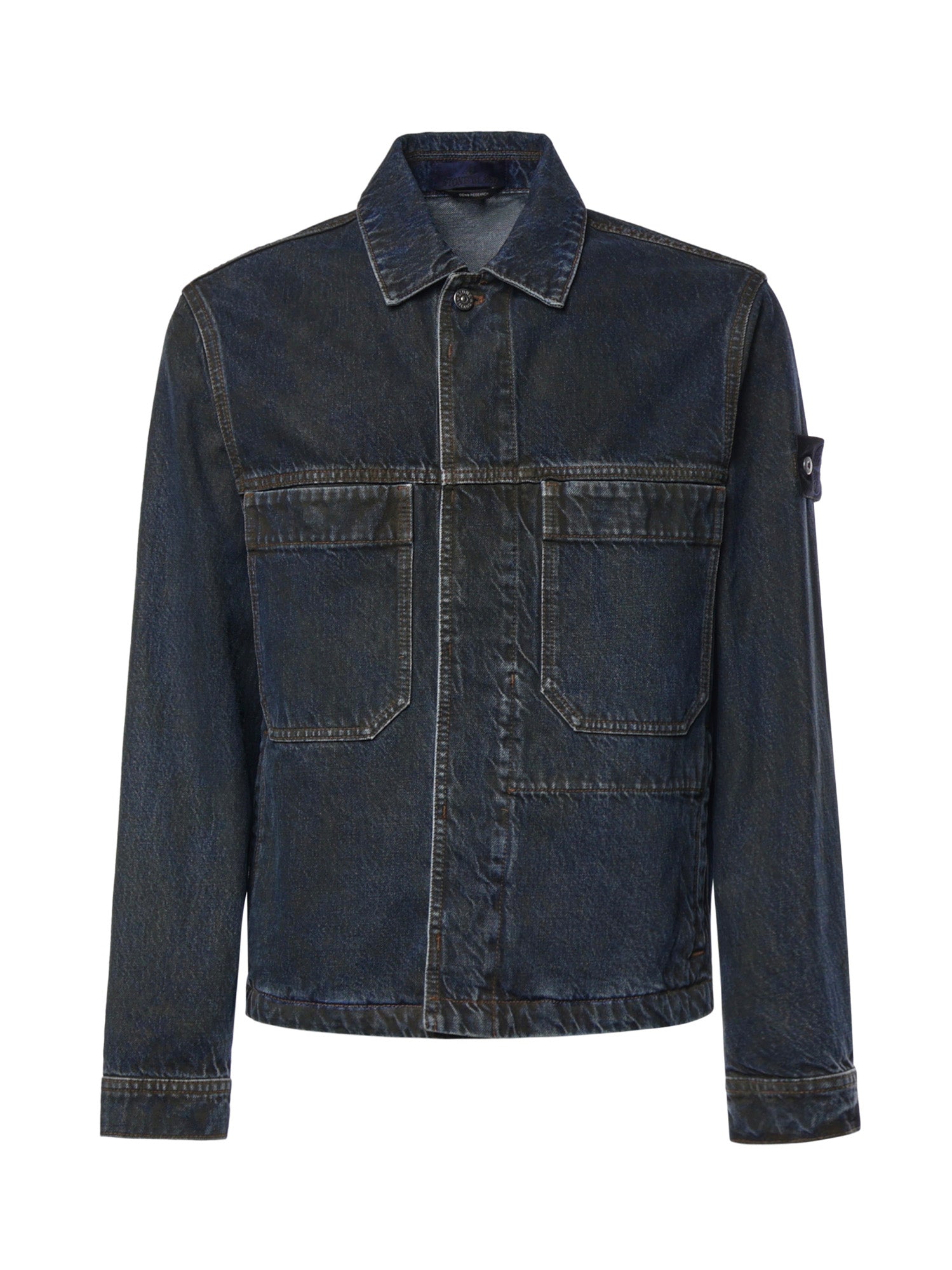 Coach jacket in denim con logo L2S144100006 S0J40VJ229 STONE ISLAND 