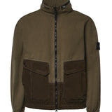 Overshirt in cotone con logo L2S151200039 S0482V005G STONE ISLAND 