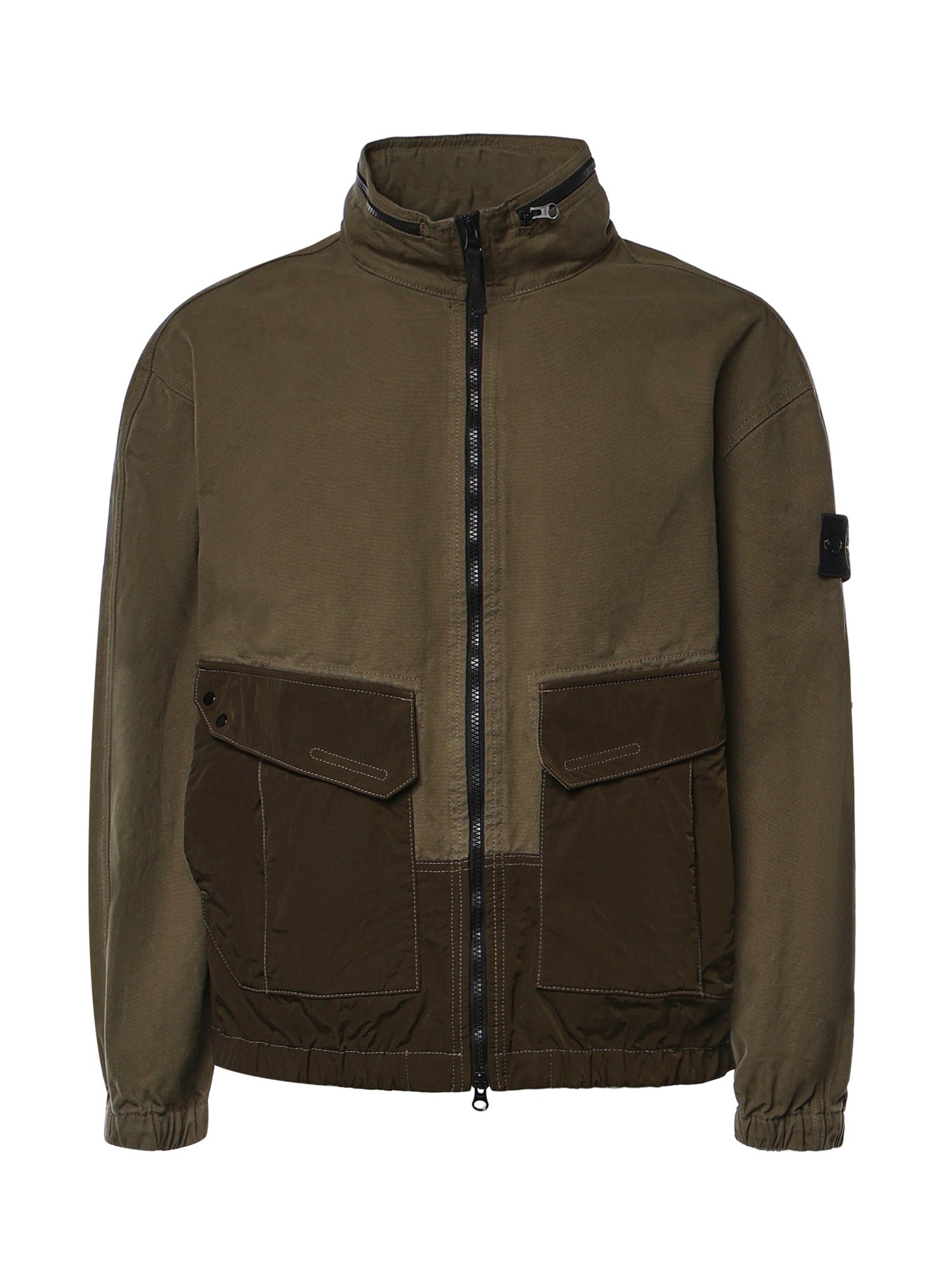 Overshirt in cotone con logo L2S151200039 S0482V005G STONE ISLAND 