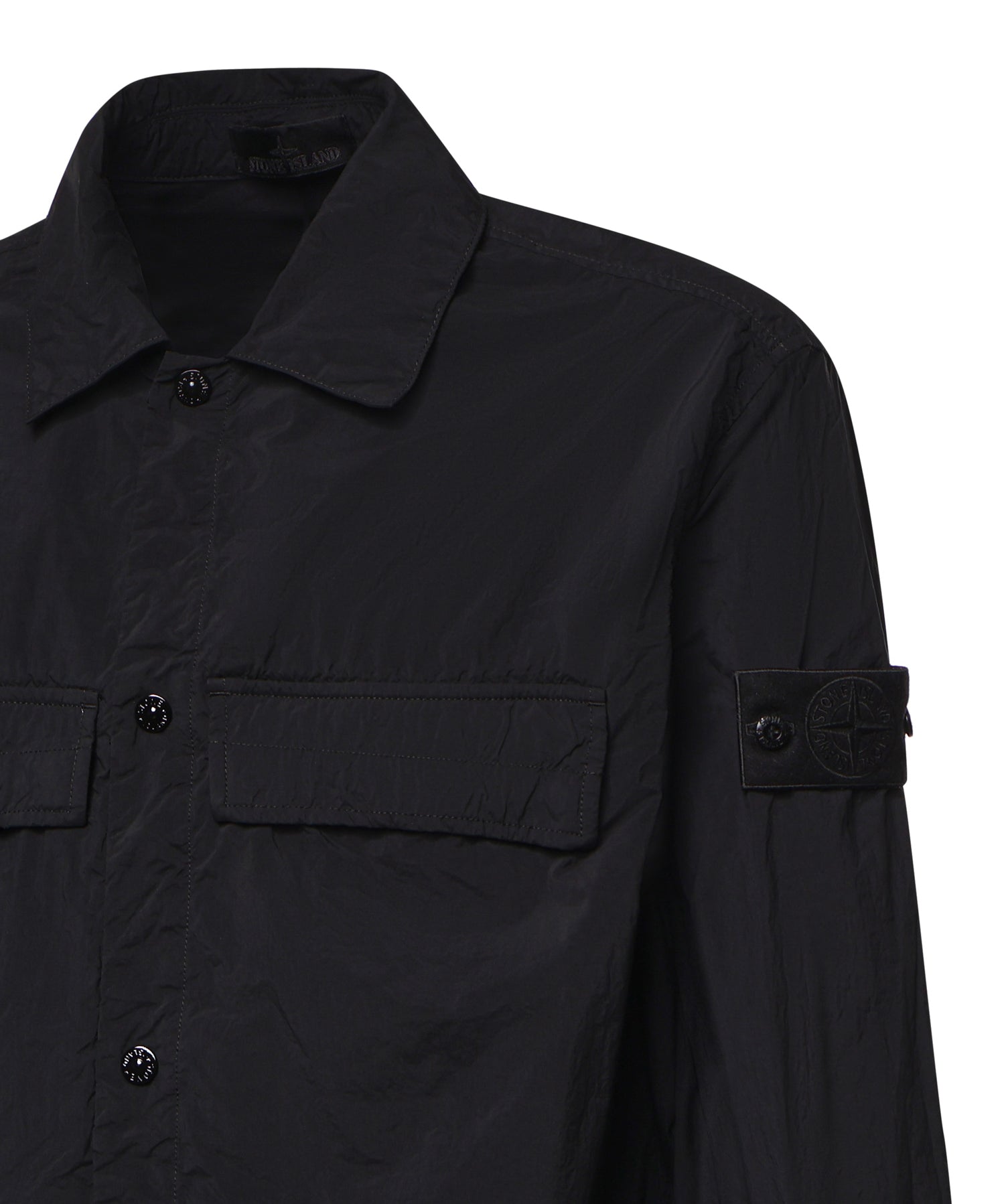 Overshirt in nylon con logo L2S151200044 S00F6V0029 STONE ISLAND 