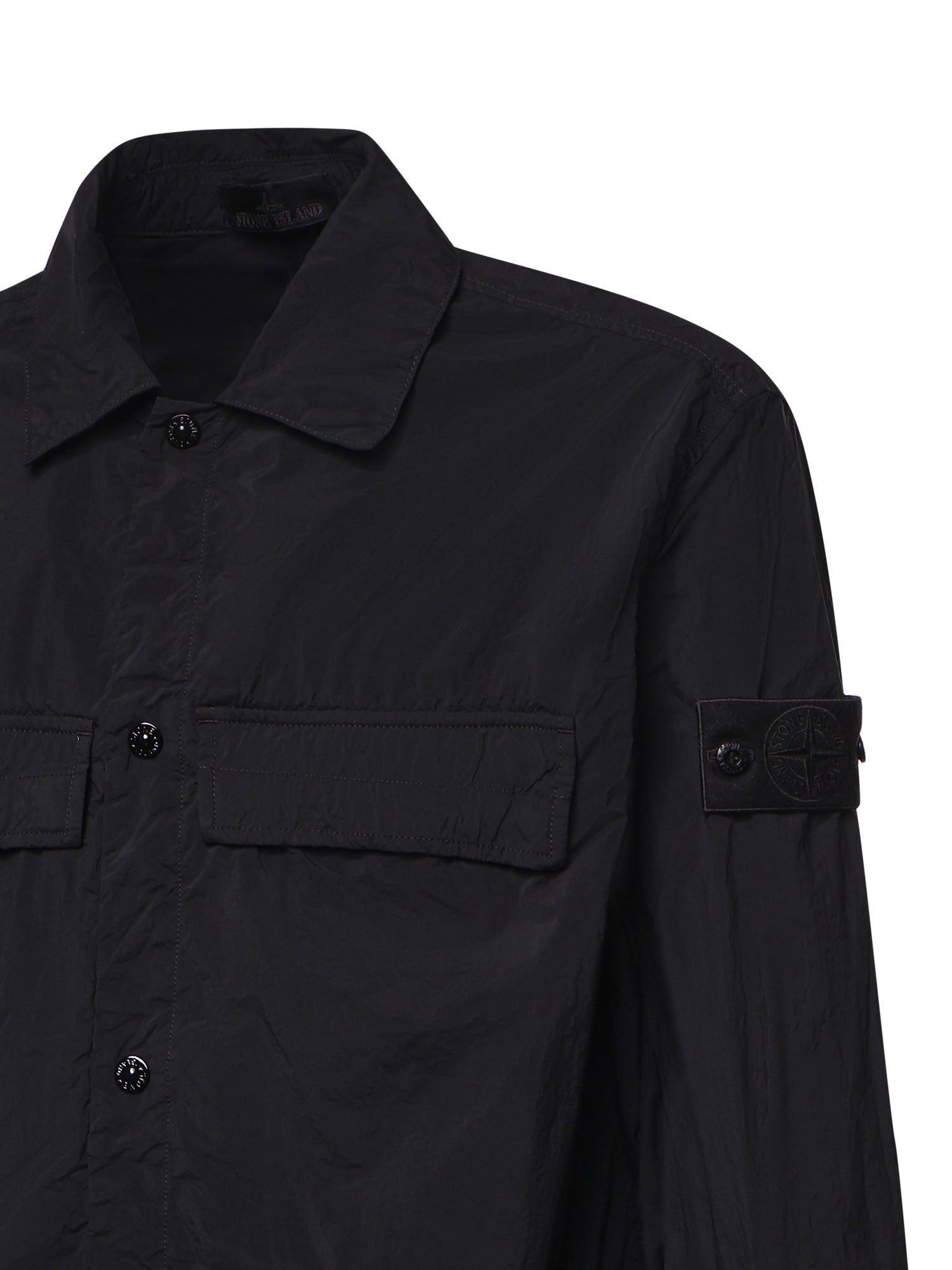 Overshirt in nylon con logo L2S151200044 S00F6V0029 STONE ISLAND 