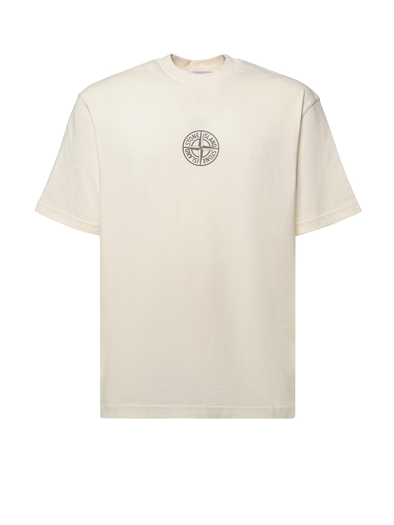 T-shirt in cotone con logo L2S152100001 S0480V0093 STONE ISLAND 