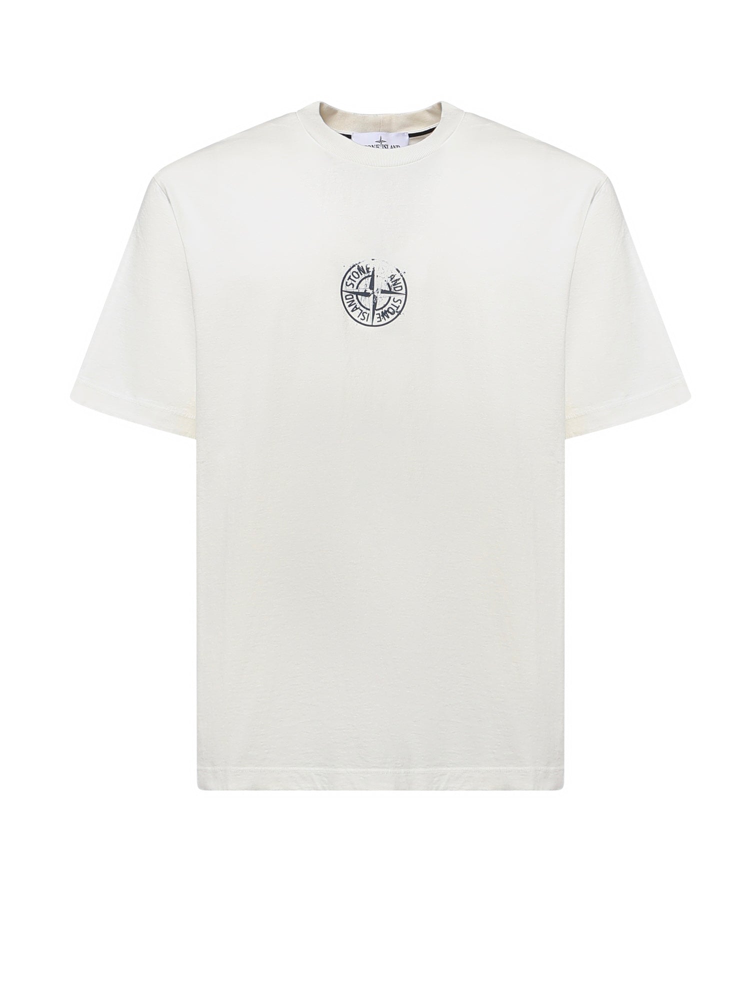 T-shirt in cotone con logo L2S152100001 S0533V0093 STONE ISLAND 