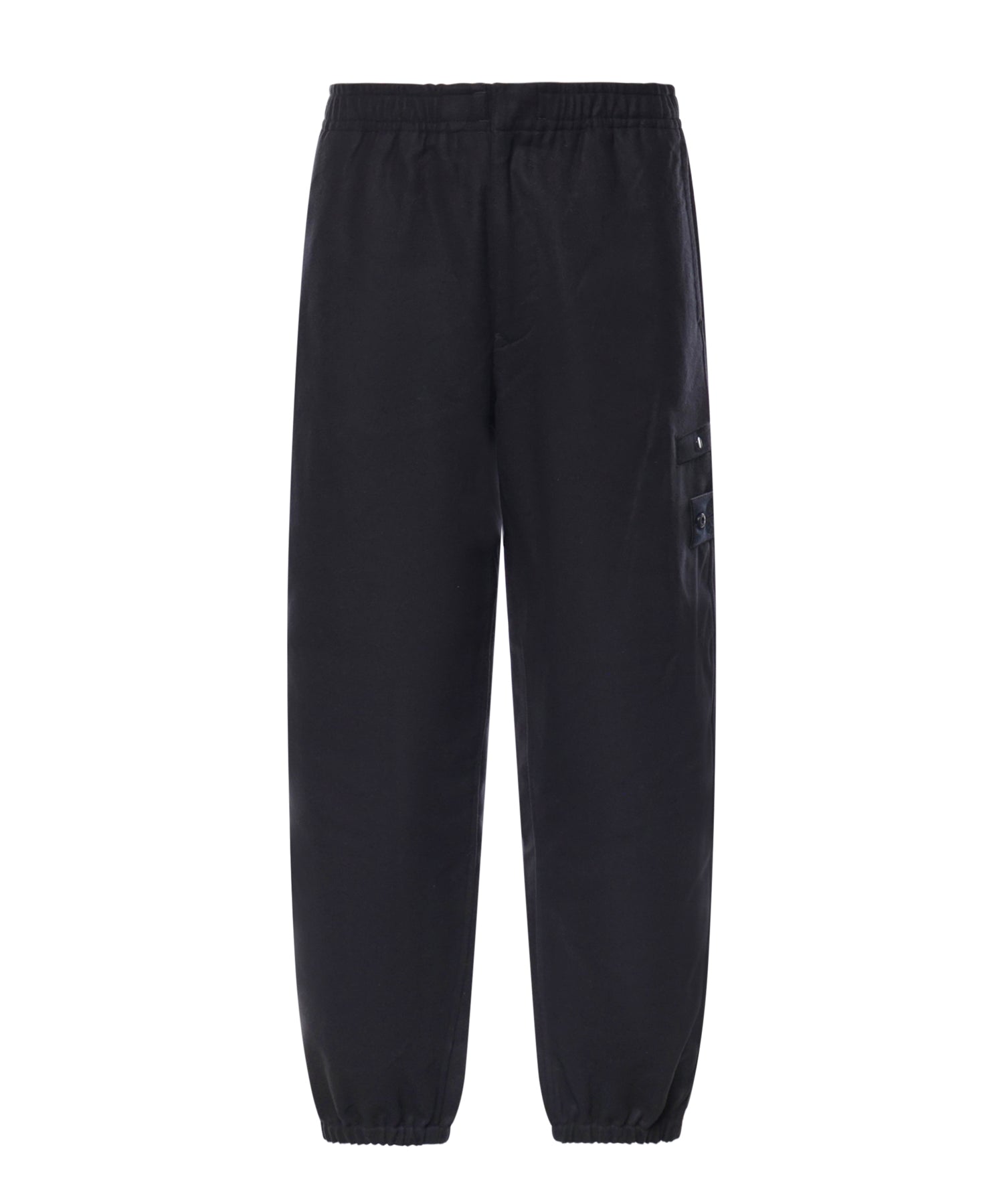 Pantalone jogger in flanella di lana cardata e nylon L2S153100024 S0F24V0020 STONE ISLAND 