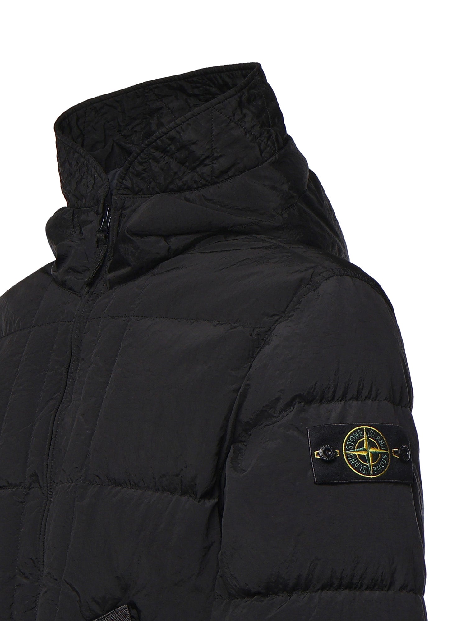 Piumino in nylon con logo L2S154100019 S0019V0029 STONE ISLAND 