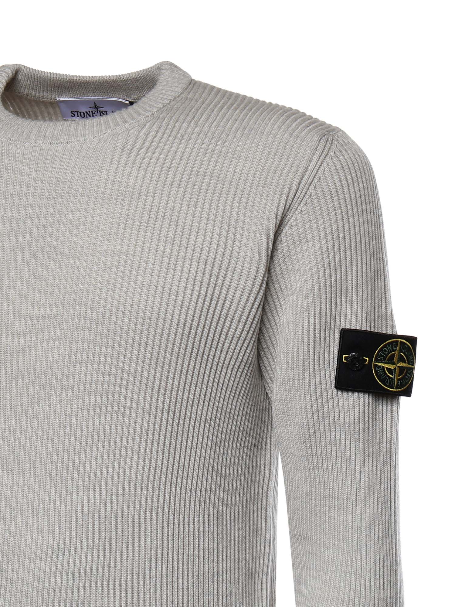 Maglione in lana con logo L2S155100053 S00C2V0M95 STONE ISLAND 