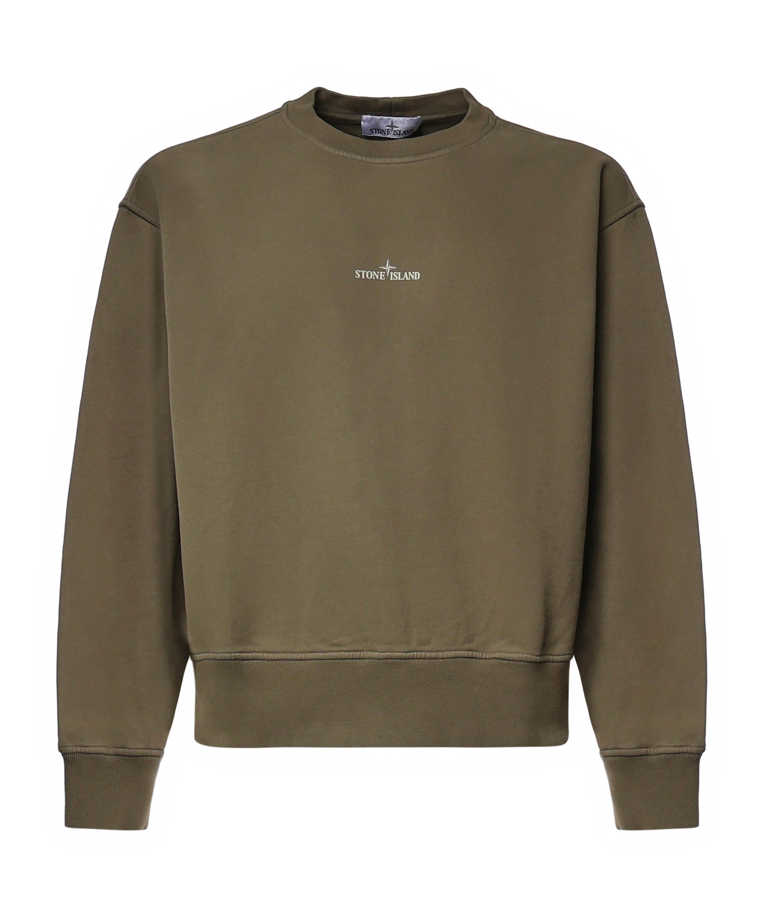 Felpa in cotone con logo L2S156100039 S0477V005G STONE ISLAND 