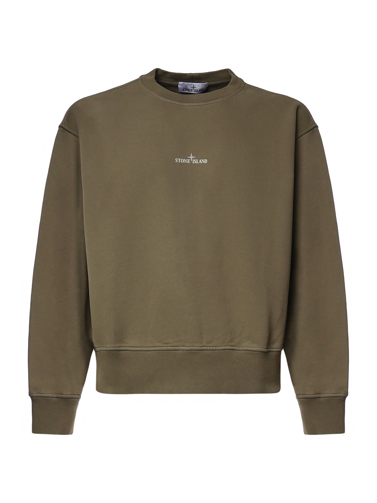 Felpa in cotone con logo L2S156100039 S0477V005G STONE ISLAND 