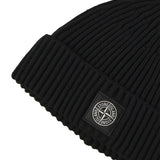 Beanie in maglia a costine con patch logo L2S15N100002 S00C3V0029 STONE ISLAND 