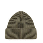 Beanie in maglia a costine con patch logo L2S15N100002 S00C3V005G STONE ISLAND 