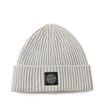 Beanie in maglia a costine con patch logo L2S15N100002 S00C3V0M95 STONE ISLAND 