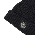 Beanie in maglia a costine con patch logo L2S15N100004 S0N17V0029 STONE ISLAND 
