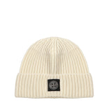 Beanie in maglia a costine con patch logo<BR/><BR/> L2S15N100012 S00B4V0093 STONE ISLAND 