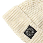 Beanie in maglia a costine con patch logo<BR/><BR/> L2S15N100012 S00B4V0093 STONE ISLAND 
