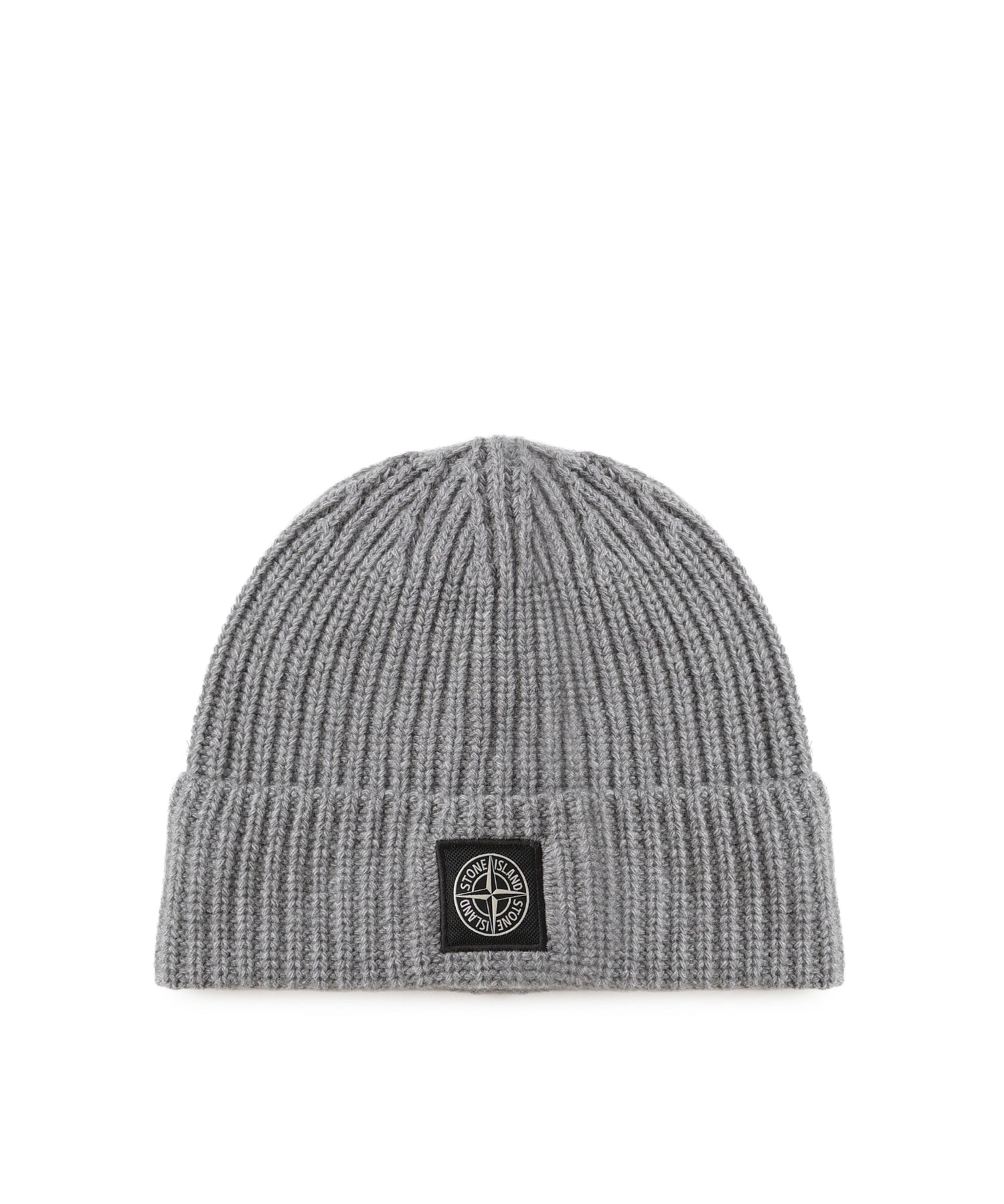 Beanie in maglia a costine con patch logo L2S15N100012 S00B4V0M60 STONE ISLAND 