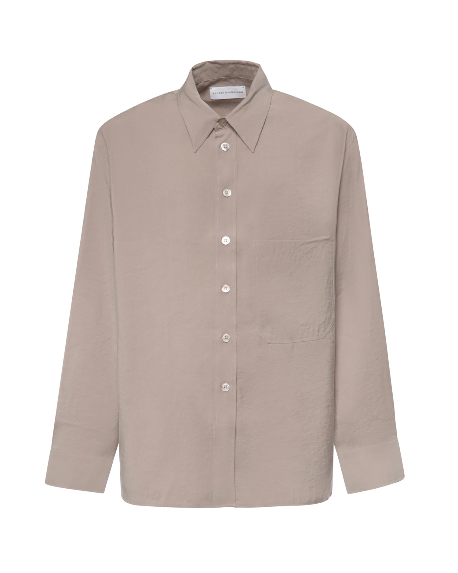 Camicia in misto modal 1557 TAUPE STUDIO NICHOLSON 