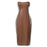 Vestito midi Loren ABITO LOREN SENZA PIUMA THE ARCHIVIA 