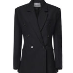 Blazer Jade doppiopetto in misto lana BLFS22793100  THE FRANKIE SHOP 