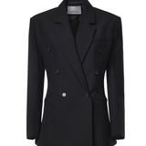 Blazer Jade doppiopetto in misto lana BLFS22793100  THE FRANKIE SHOP 