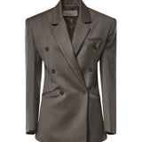 Blazer Jade doppiopetto in lana BLFS22798286  THE FRANKIE SHOP 