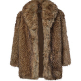 Cappotto cropped Belle in pelliccia sintetica COFS23026200  THE FRANKIE SHOP 