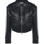 Giacca cropped Val in ecopelle JAFS22745100  THE FRANKIE SHOP 