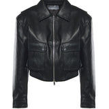 Giacca cropped Val in ecopelle JAFS22745100  THE FRANKIE SHOP 